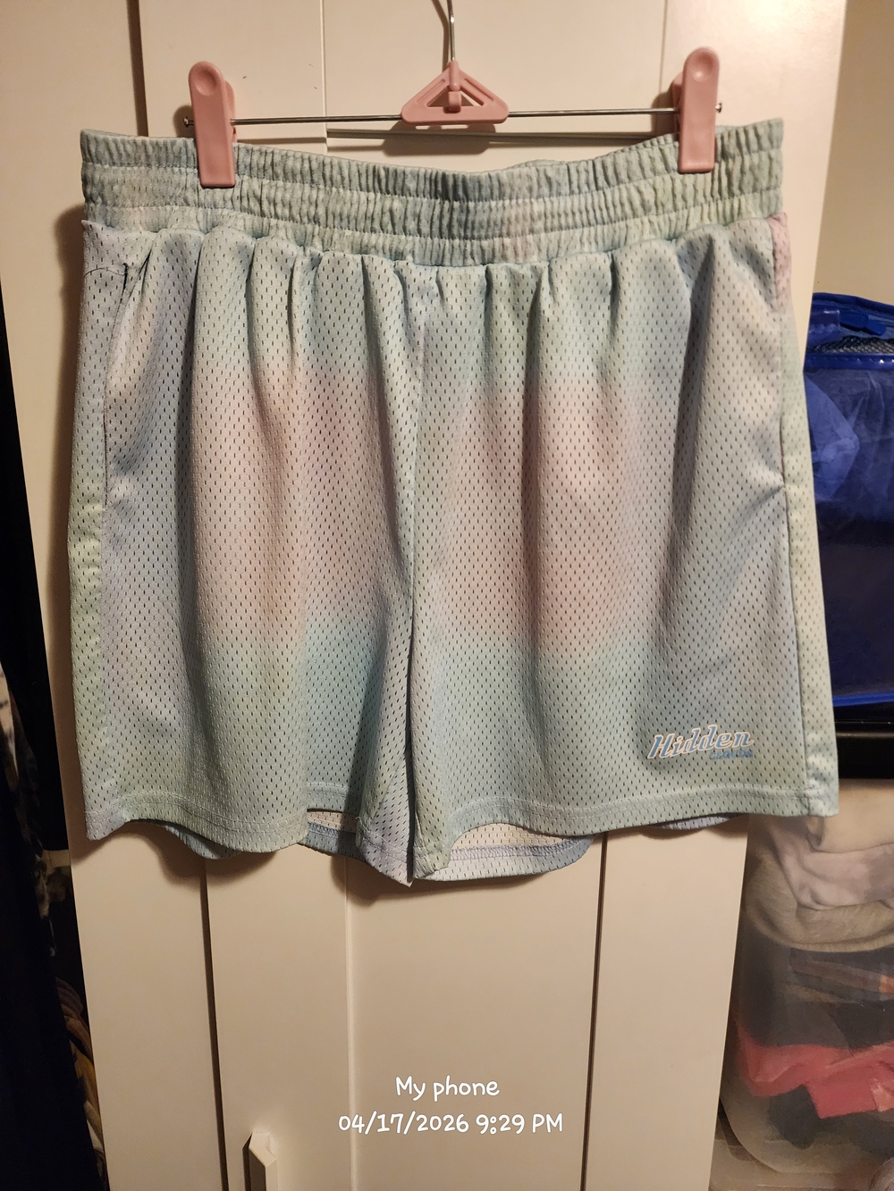Pastel Tie-Dye Mesh Athletic Shorts - Lightweight Comfort